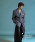 Shawl Collar Striped Jacket